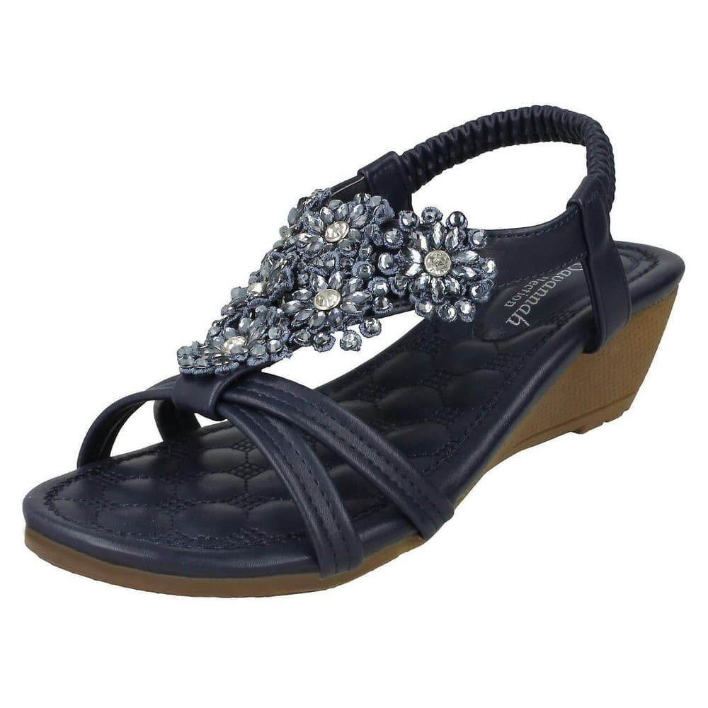 Savannah Womens/Ladies Mid Wedge Sandals