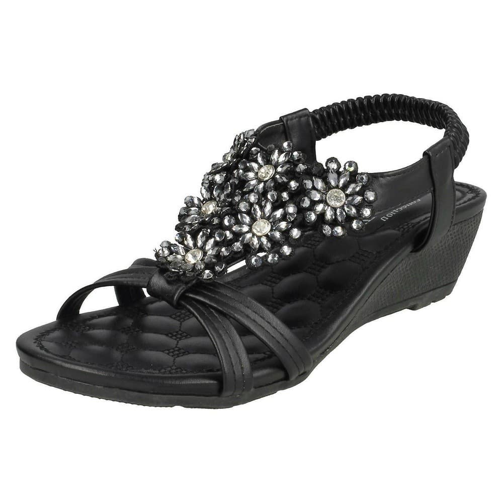 Savannah Womens/Ladies Mid Wedge Sandals