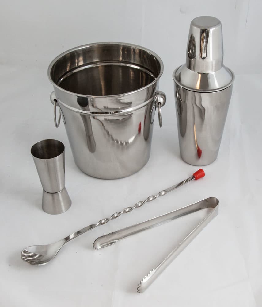 BAR SET 5 parts stainless steel