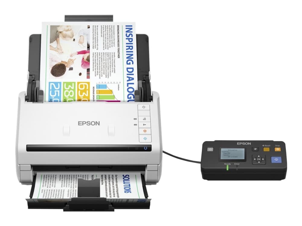 Epson WorkForce DS-530N - Dokumentskanner - Dupleks - A4 - 600 dpi x 600 dpi - inntil 35 spm (mono) / inntil 35 spm (farge) - ADF (50 ark) - inntil 4