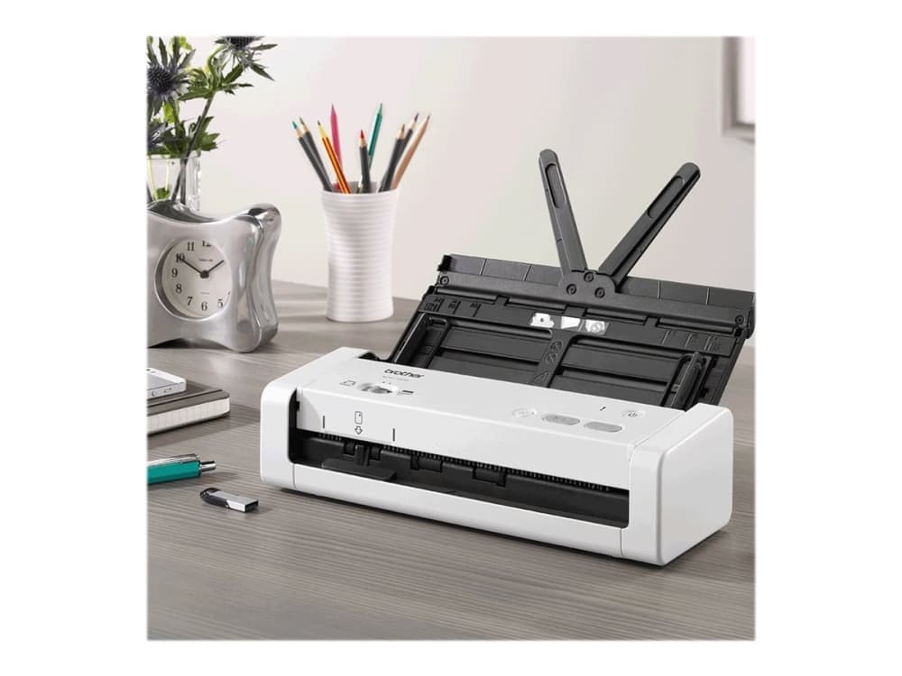 Brother ADS-1200 - Dokumentskanner - Dubbel CIS - Duplex - A4 - 600 dpi x 600 dpi - upp till 25 sidor/minut (mono) / upp till 25 sidor/minut (färg) -