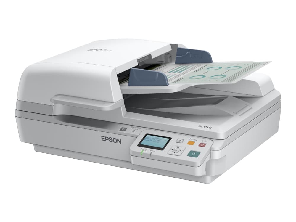 Epson WorkForce DS-7500N - Dokumentskanner - CCD - Dupleks - A4 - 1200 dpi x 1200 dpi - inntil 40 spm (mono) / inntil 40 spm (farge) - ADF (100 ark)
