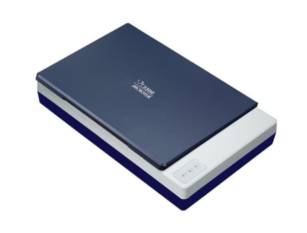 Microtek XT-3300, 216 x 297 mm, 1200 x 2400 DPI, 48 bit, 3 sek/sida, Flatbäddsskanner, Blå, Grå