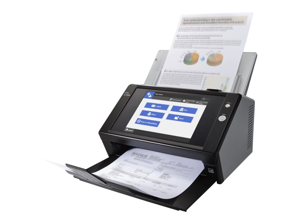 Fujitsu Network Scanner N7100 - Dokumentskanner - Dubbel CIS - Duplex - 216 x 355.6 mm - 600 dpi x 600 dpi - upp till 25 sidor/minut (mono) / upp til