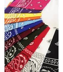 Små Rockabilly Bandanas 55 x 55cm Svart