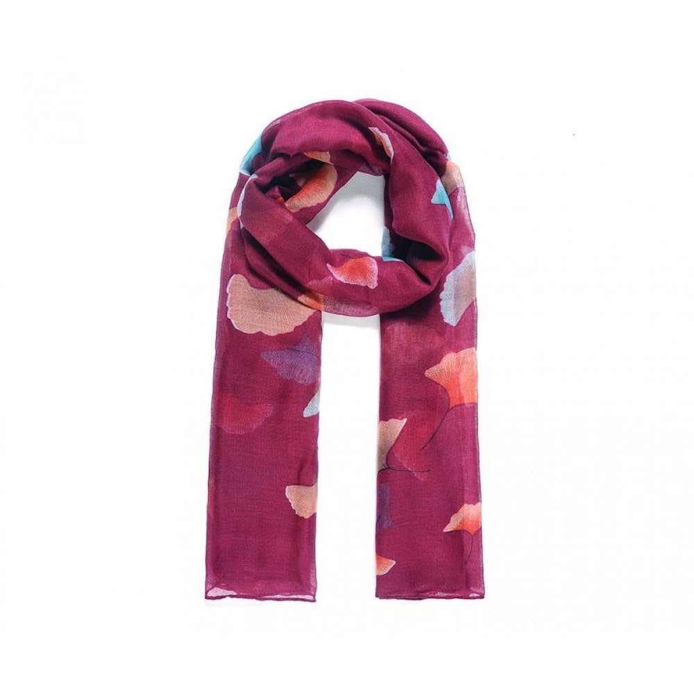 Fable Dam / Ginkgo Leaf Printed Long Scarf för damer / damer