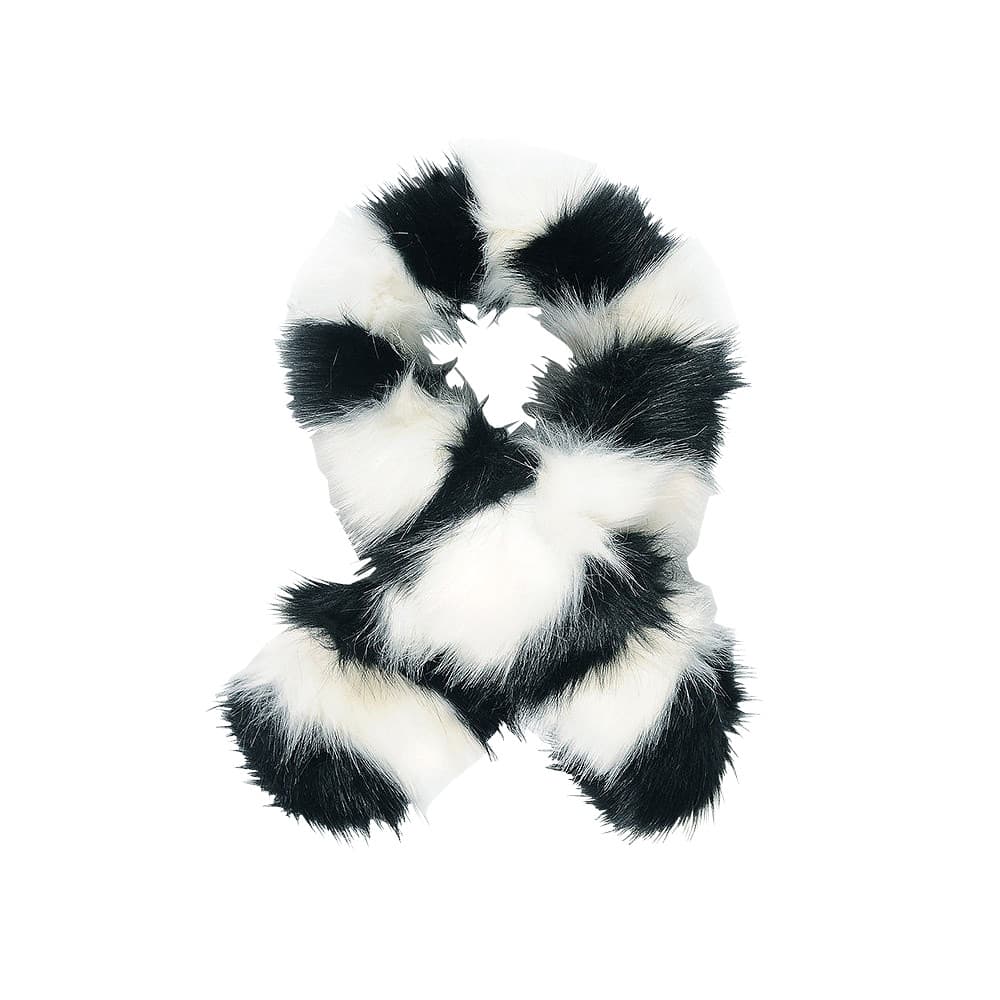 Intrigue Womens/Ladies Racoon Stripe Faux Fur Scarf