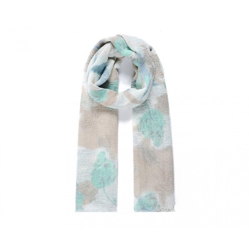 Intrigue Womens/Ladies Leafy Print Crinkle Scarf