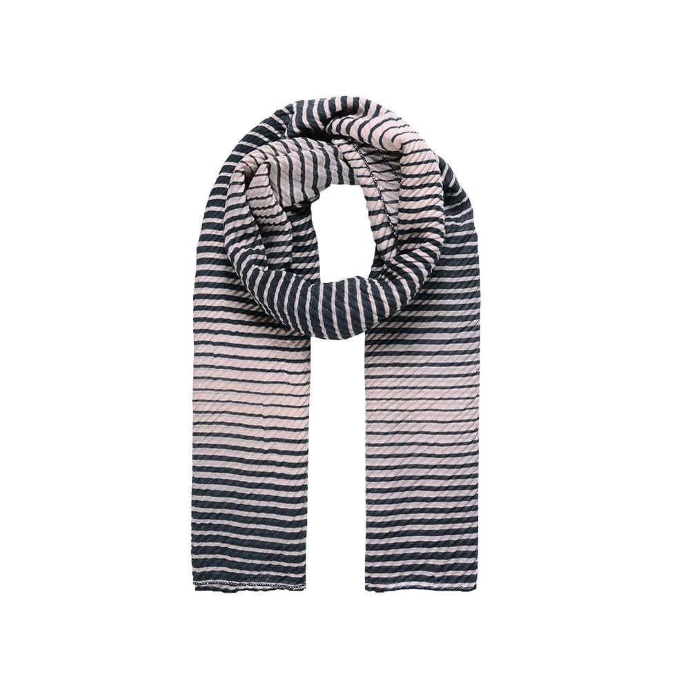 Intrigue Womens/Ladies Gradient Striped Pleated Scarf