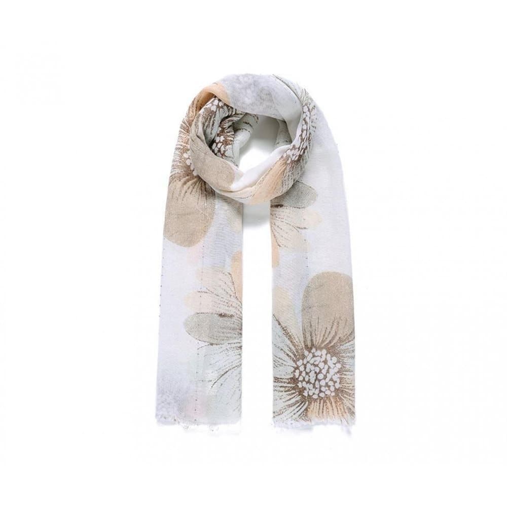 Intrigue Womens/ladies Floral Print Embellishment Scarf