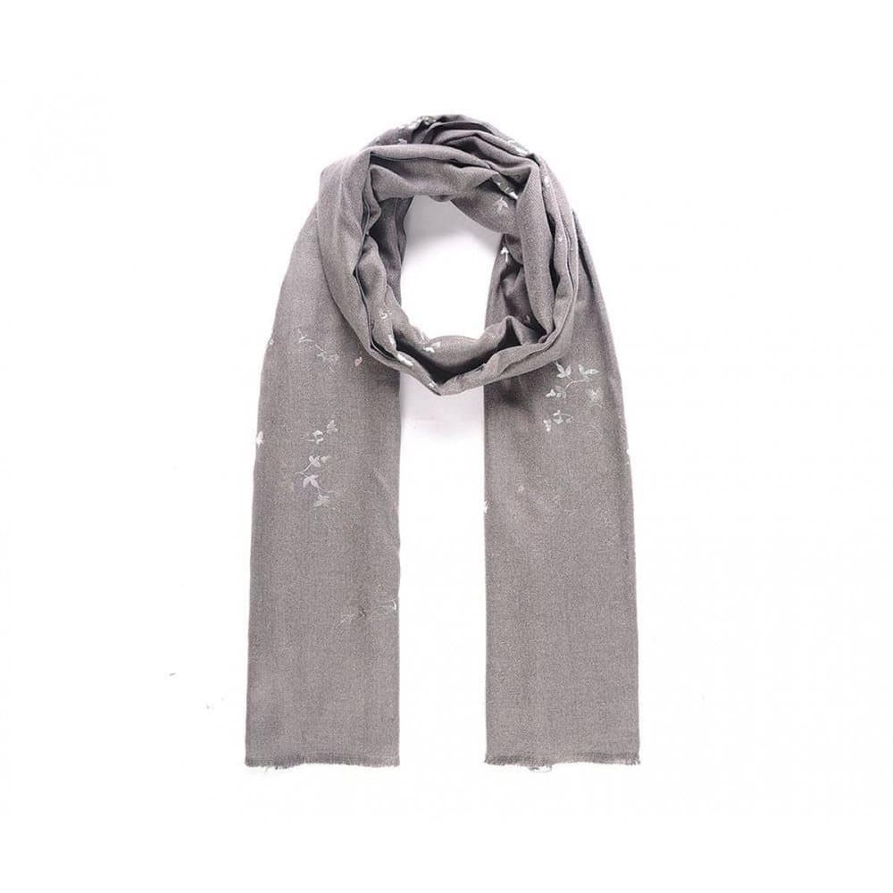 Intrigue Womens/Ladies Metallic Twig Print Warm Scarf