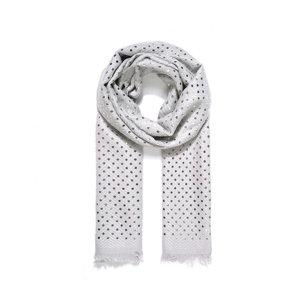 Intrigue Womens/Ladies Metallic Print Acrylic Scarf