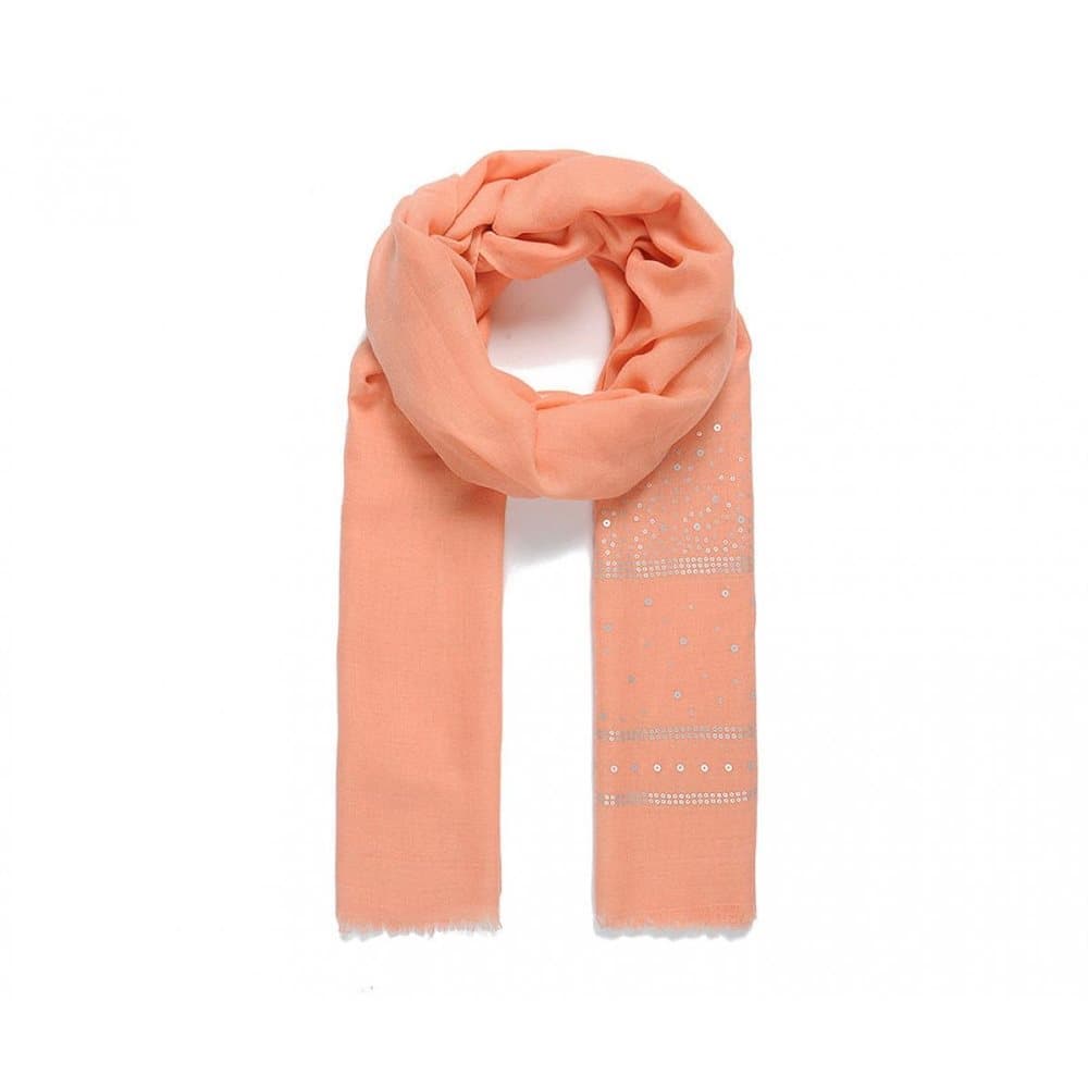 Intrigue Womens/Ladies Stripe Sequin Embellished Scarf