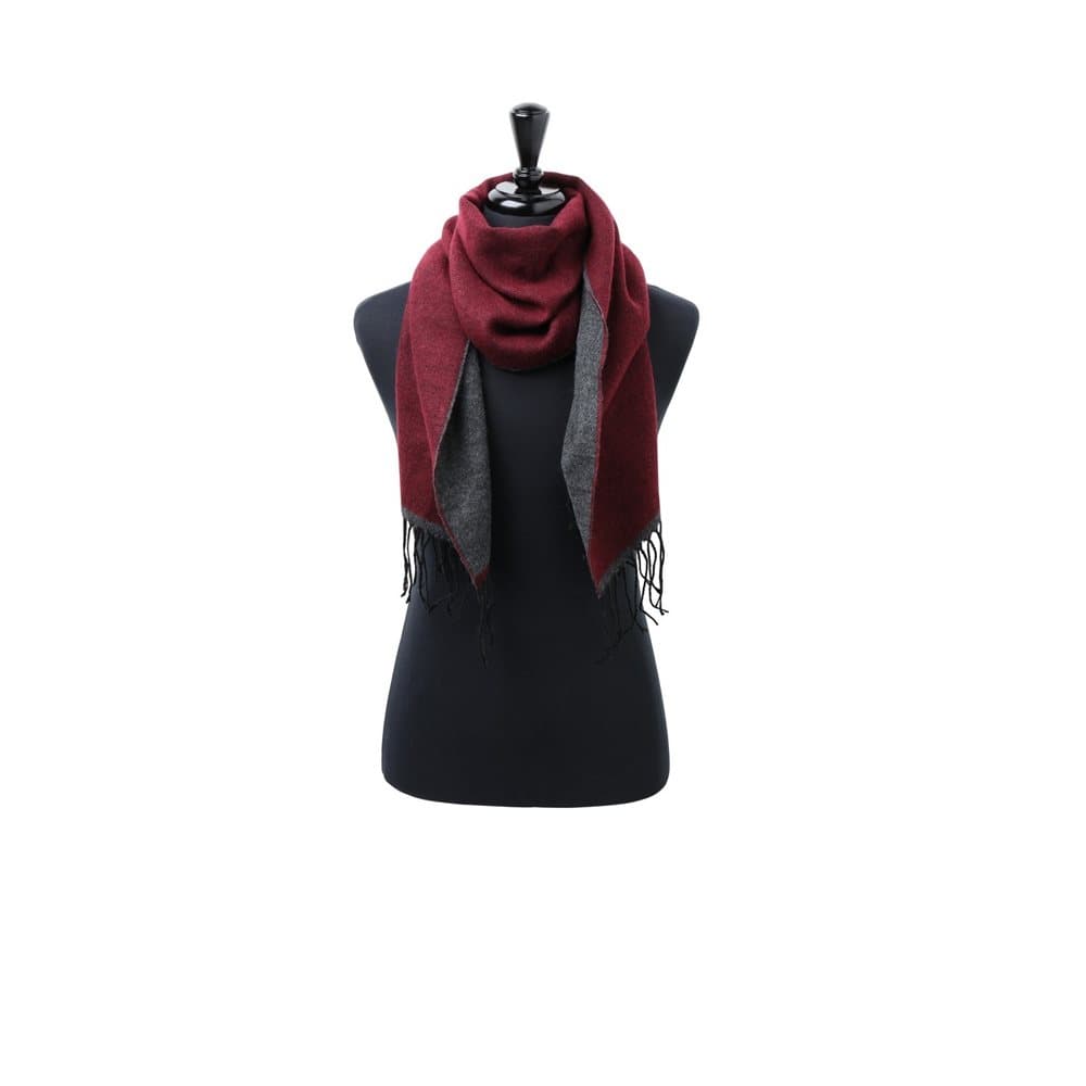 Asquith & Fox Unisex Two Tone Tassled Scarf