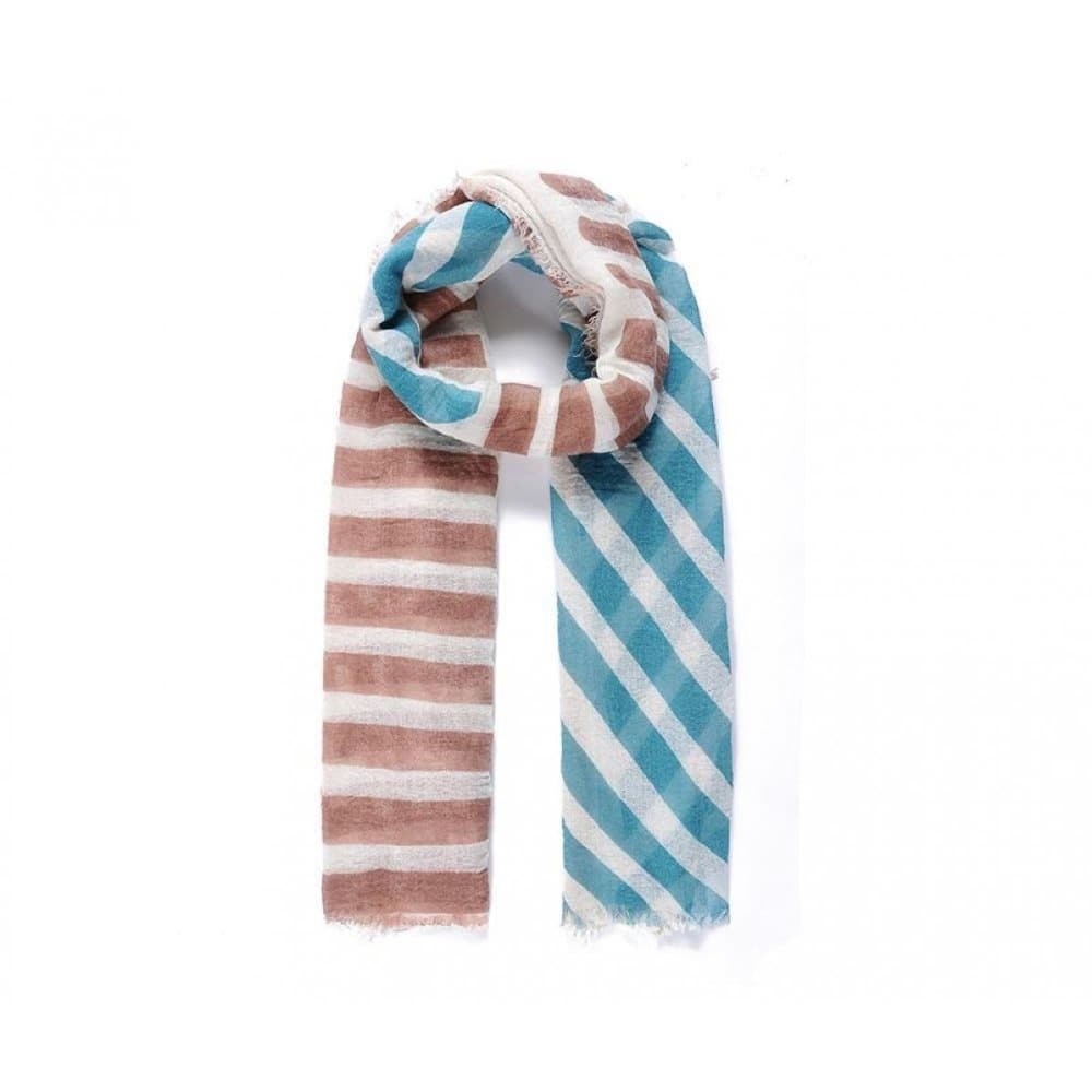 Intrigue Stripey Print Scinkle Scarf för kvinnor / damer