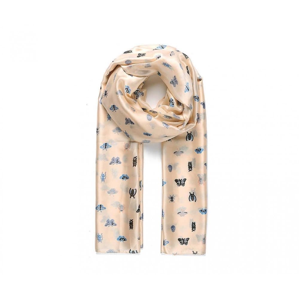 Intrigue Womens/Ladies Silk Like Insects Print Scarf