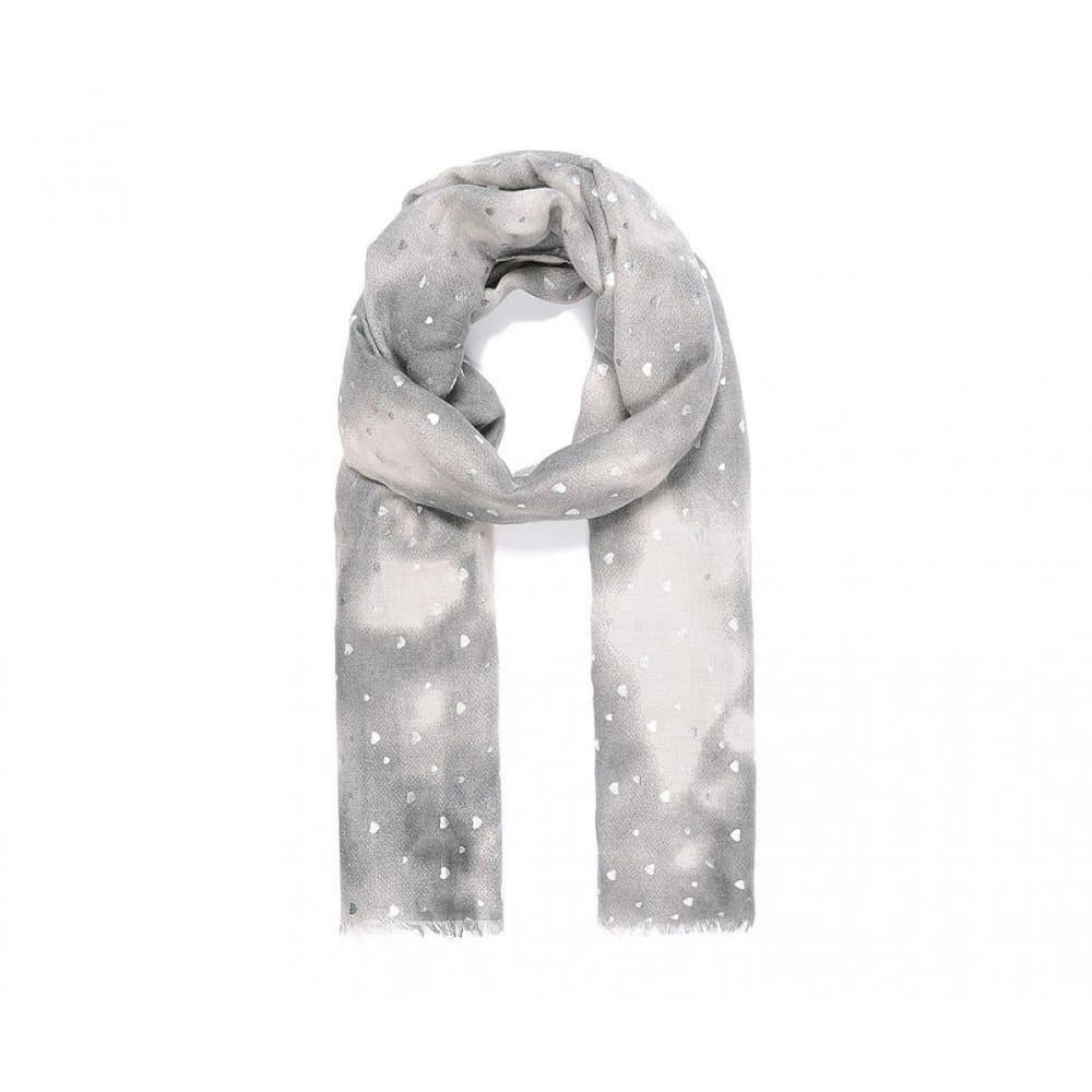 Intrigue Dam / Metallic Heart Dip Dye Scarf för damer