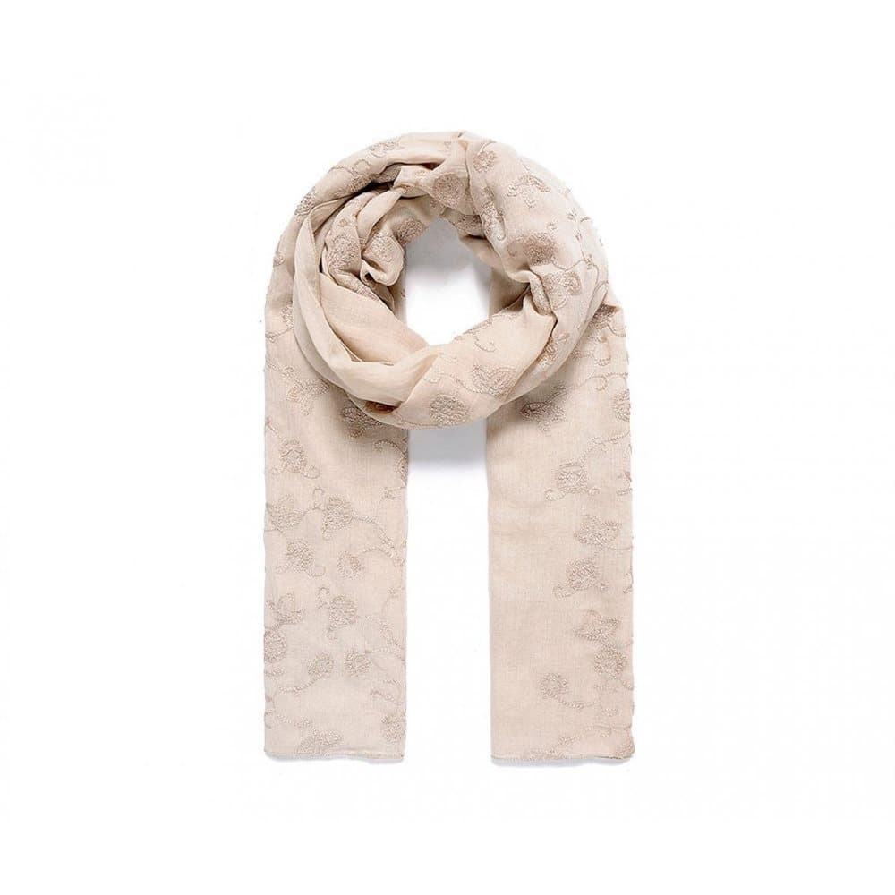 Intrigue Womens/Ladies Floral Embroidered Scarf