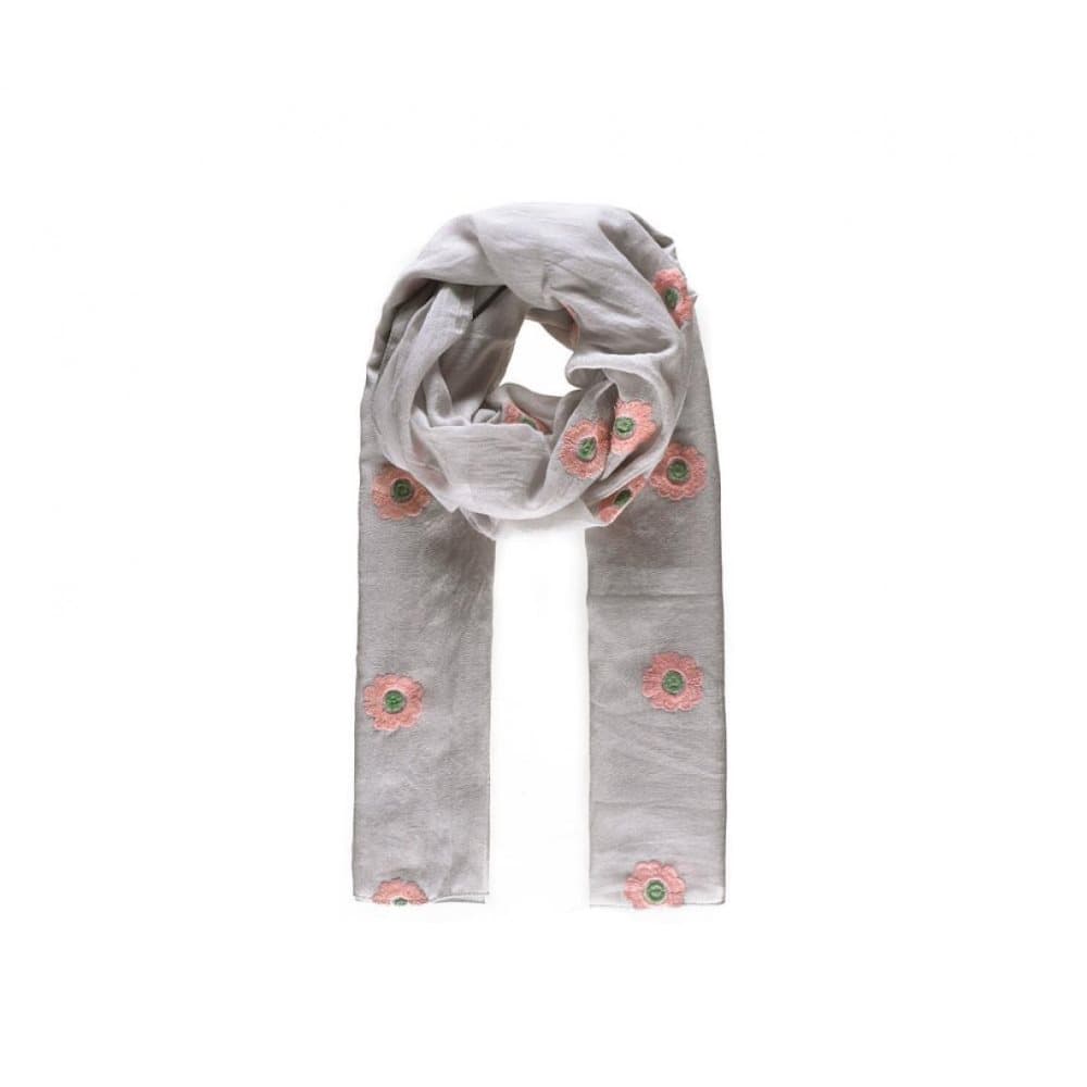 Intrigue Womens/Ladies Poppy Embroidered Scarf