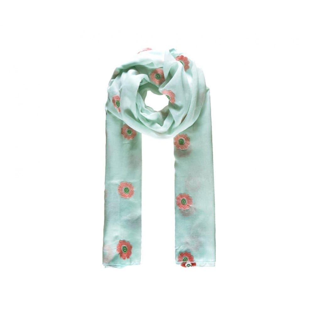 Intrigue Womens/Ladies Poppy Embroidered Scarf