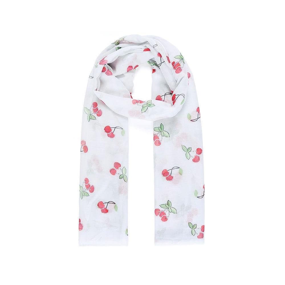 Intrigue Womens/Ladies Cherry Print Scarf