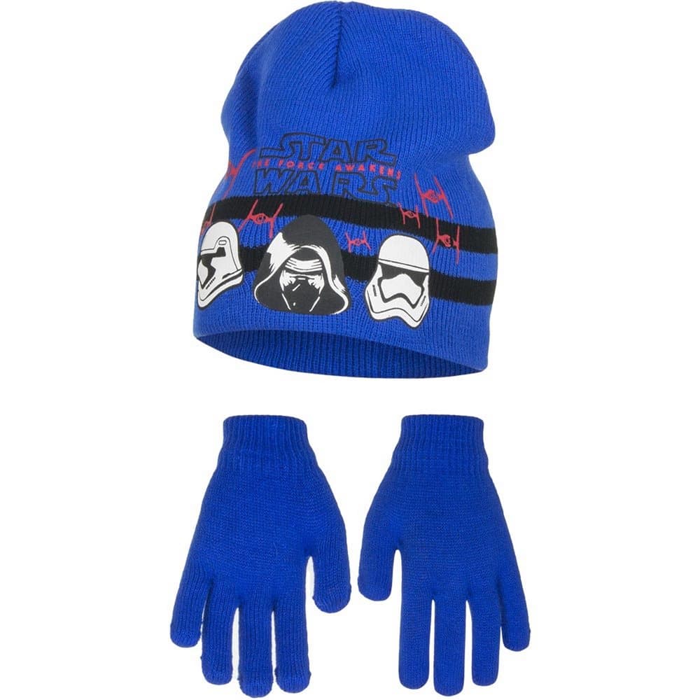 Star Wars The Force Awakens Childrens Boys Helmets Hat And Gloves Set