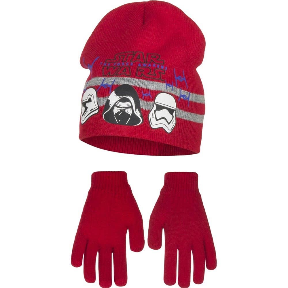 Star Wars The Force Awakens Childrens Boys Helmets Hat And Gloves Set