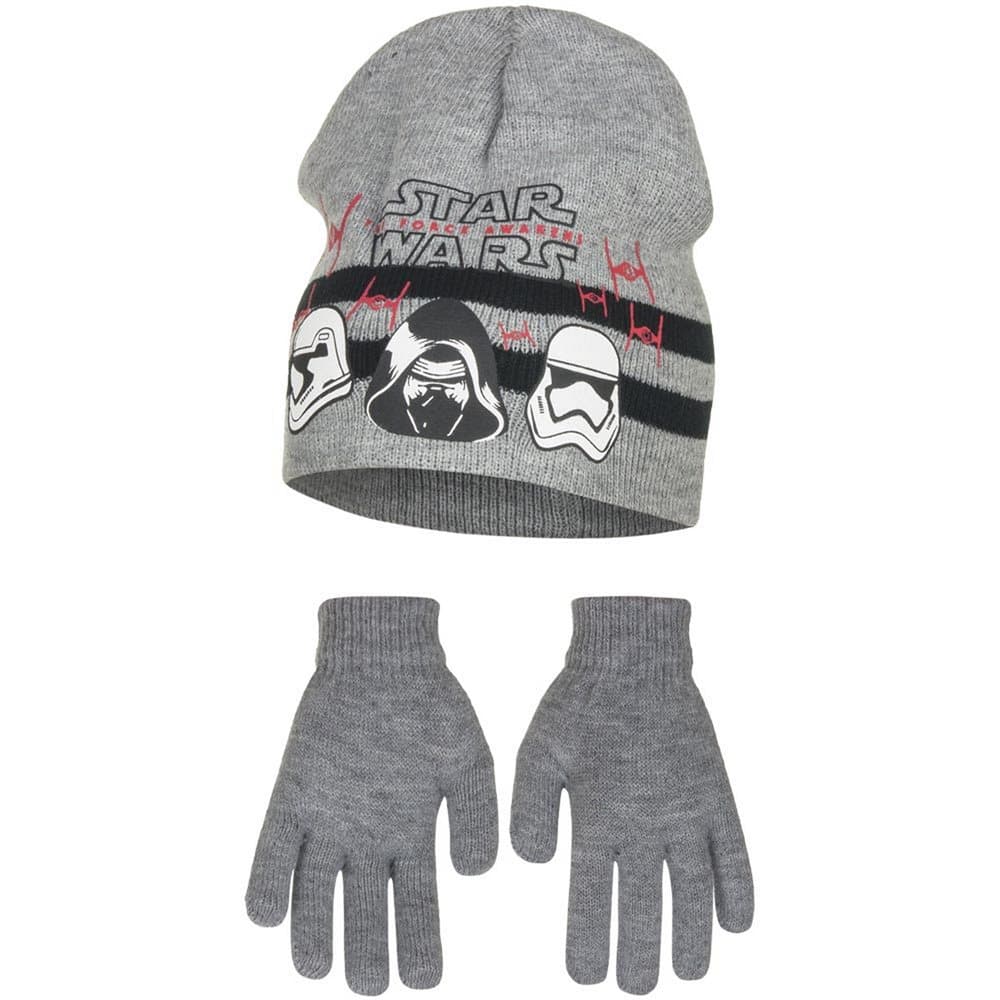 Star Wars The Force Awakens Childrens Boys Helmets Hat And Gloves Set