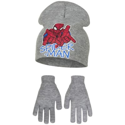 Marvel Ultimate Spider-Man Childrens Boys Web Slinging Hat And Gloves Set