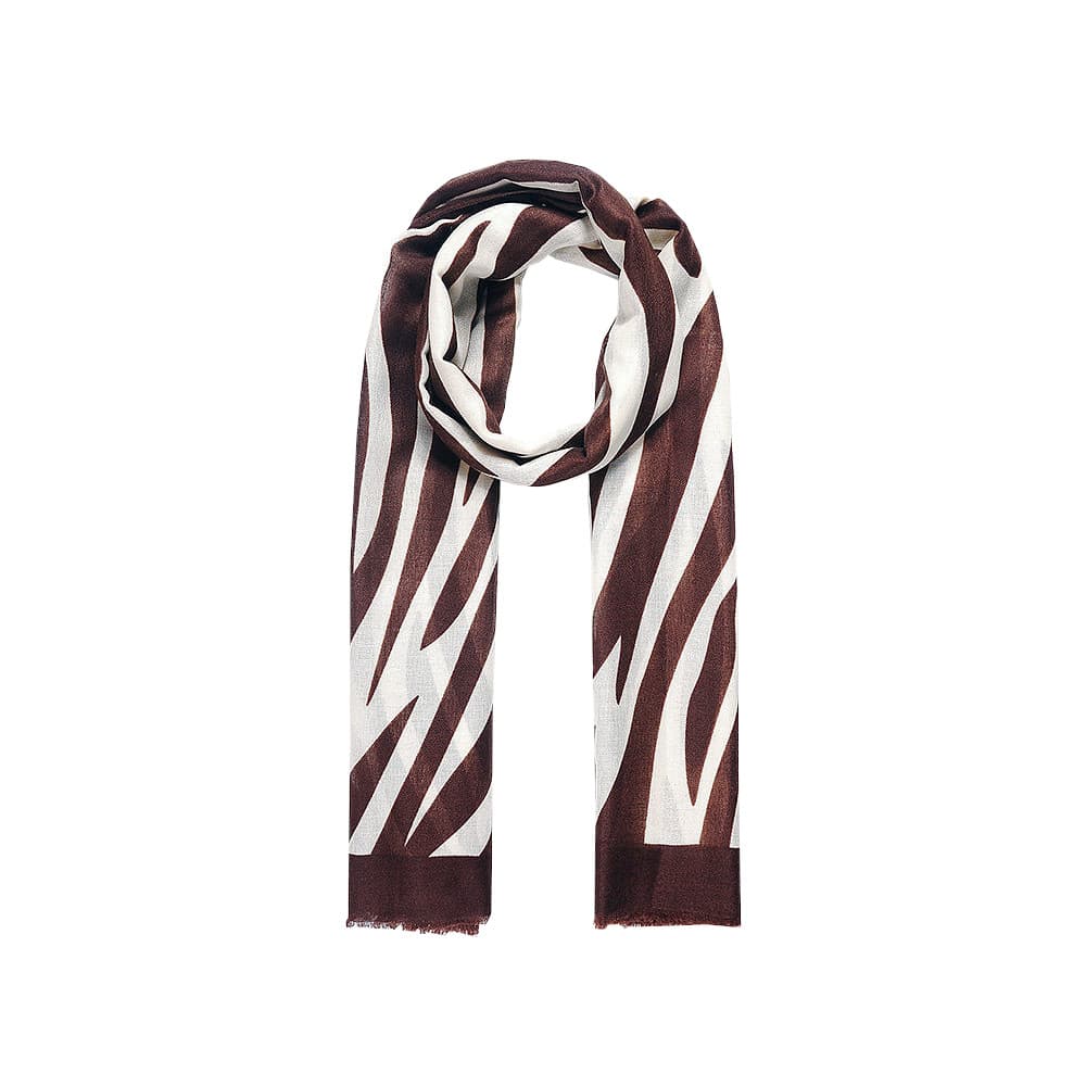 Intrigue Womens/Ladies Zebra Printed Scarf