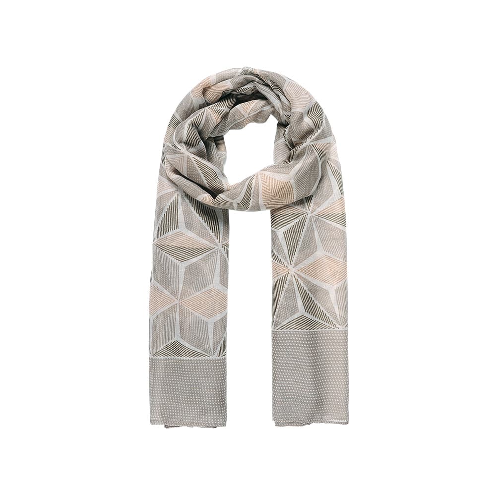 Intrigue Womens/Ladies Tessellating Geometric Print Scarf