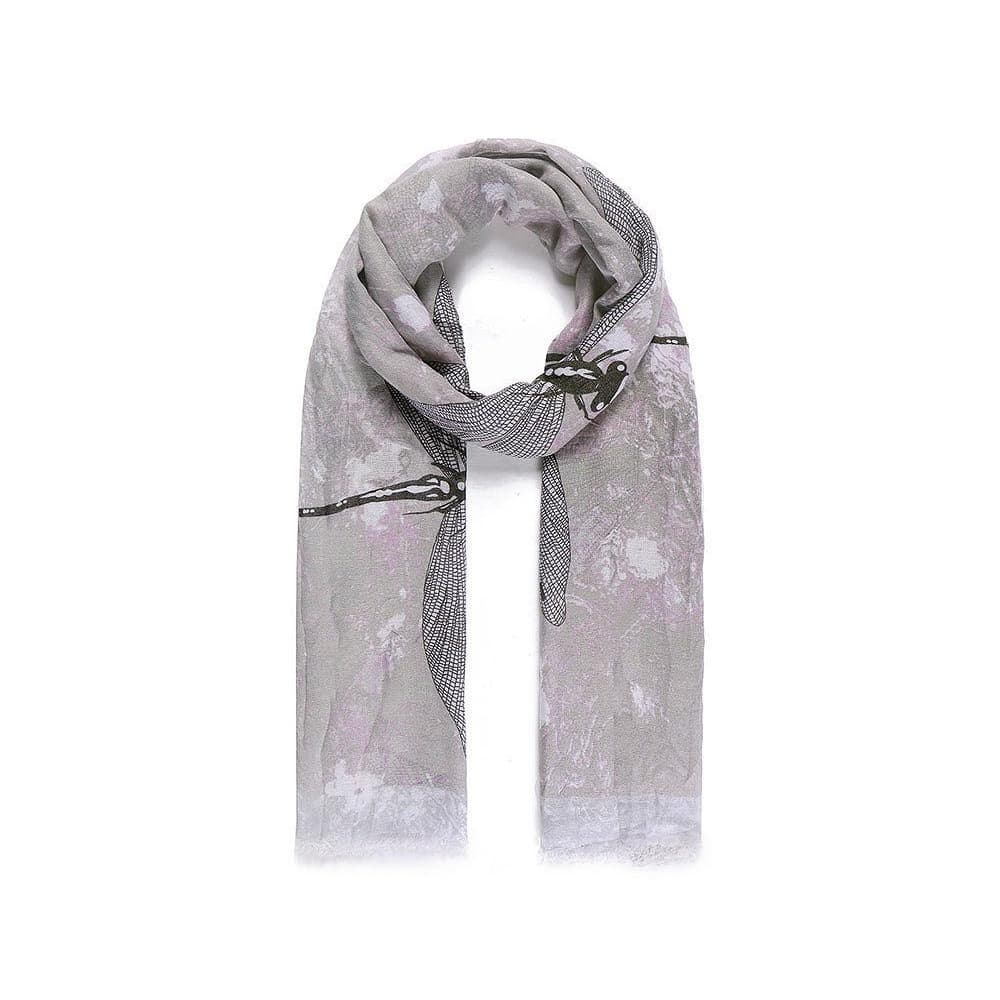 Intrigue Womens/Ladies Large Dragonfly Print Scarf
