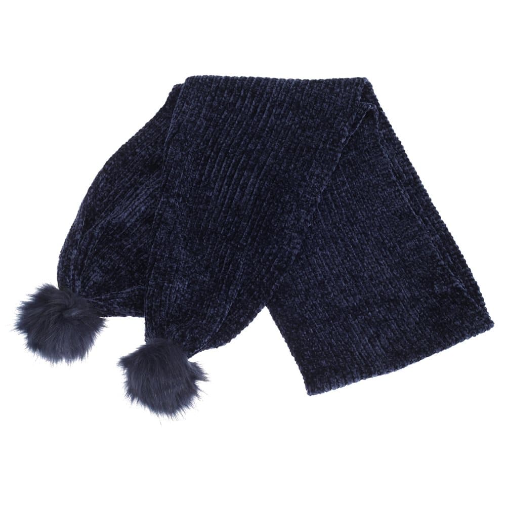 Foxbury Womens/Ladies Chenille Faux Fur Bobble Scarf