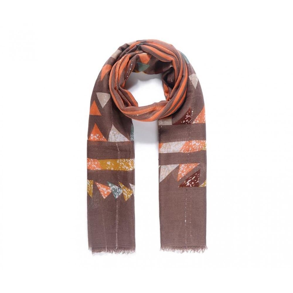 Intrigue Womens/Ladies Geometric Print Embellishment Scarf
