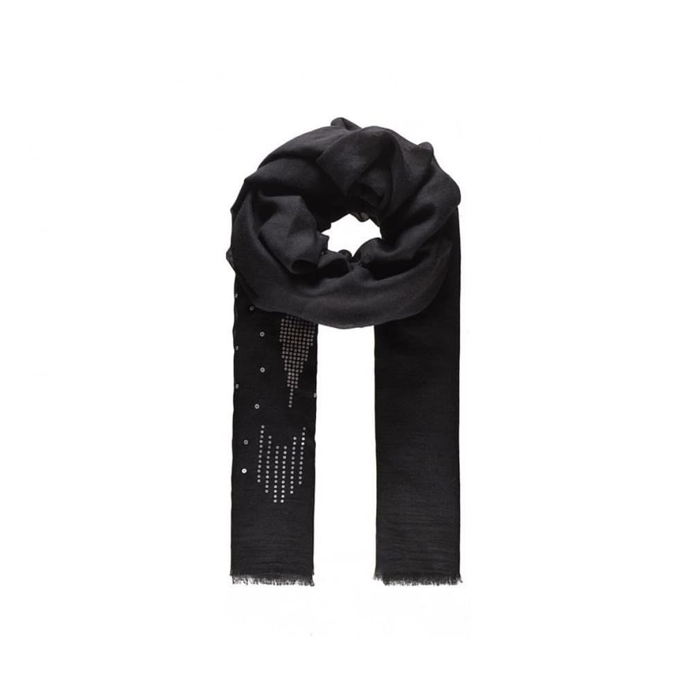 Intrigue Womens/Ladies Sequin Arrow Embellished Scarf
