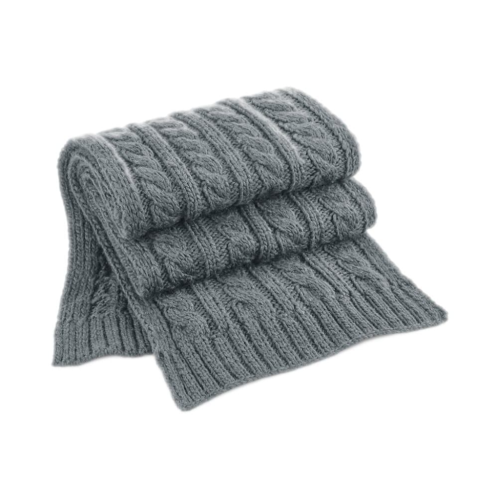 Beechfield Kabel stickad Melange halsduk