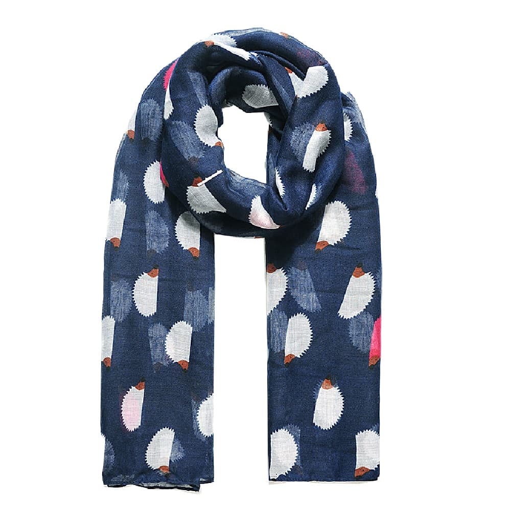 Jewelcity Womens/Ladies Hedgehog Print Scarf
