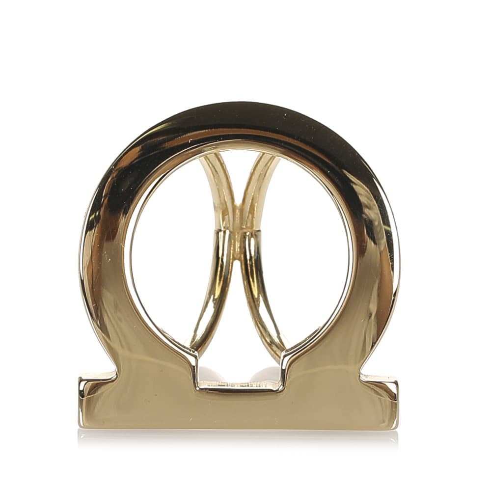 Ferragamo Gancini Scarf Ring Gold