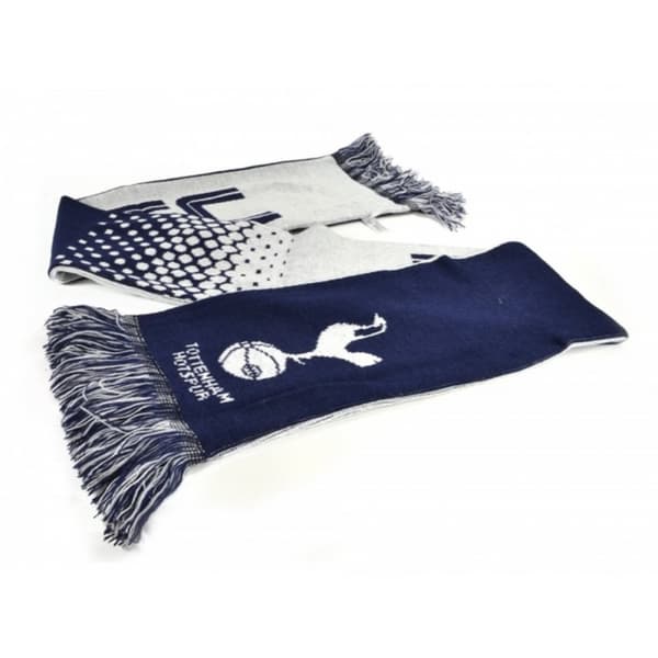 Tottenham Hotspur Jacquard Fade Design Scarf Navy/White One Size