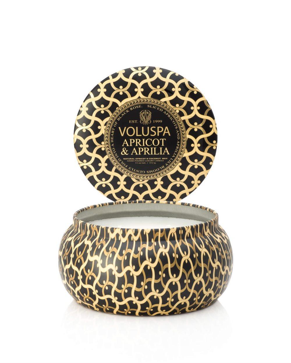 Voluspa 2-Wick Maison Metallo Candle Apricot & Aprilia 312g