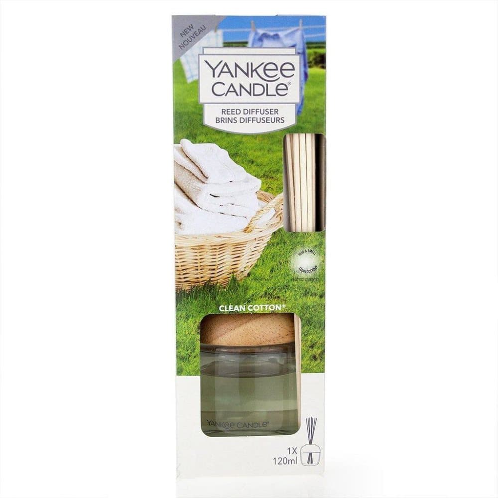 Yankee Candle New Reed Diffuser Clean Cotton 120ml