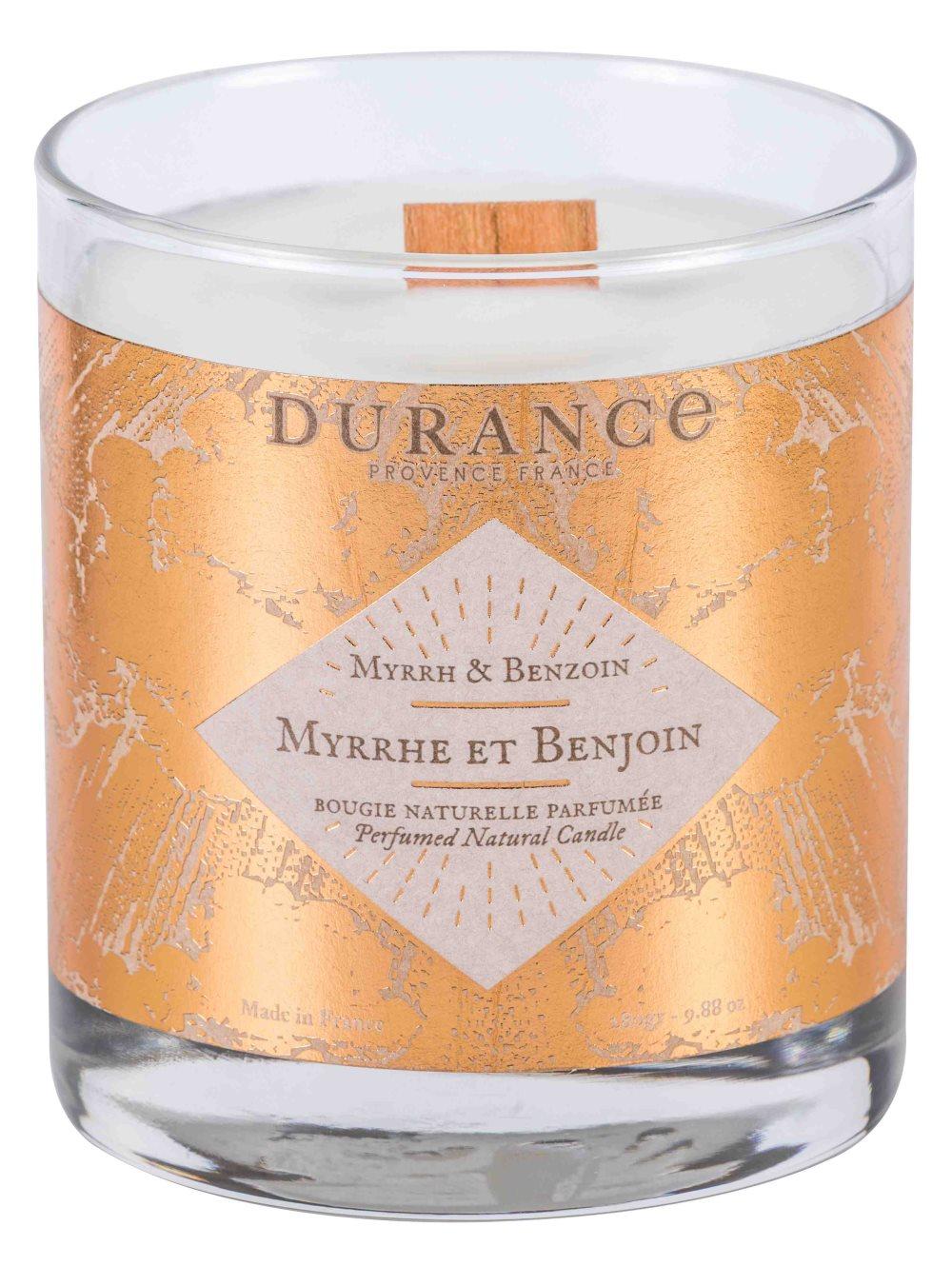 Durance Doftljus med sprakveke 50 h Myrrhe & Benzoin