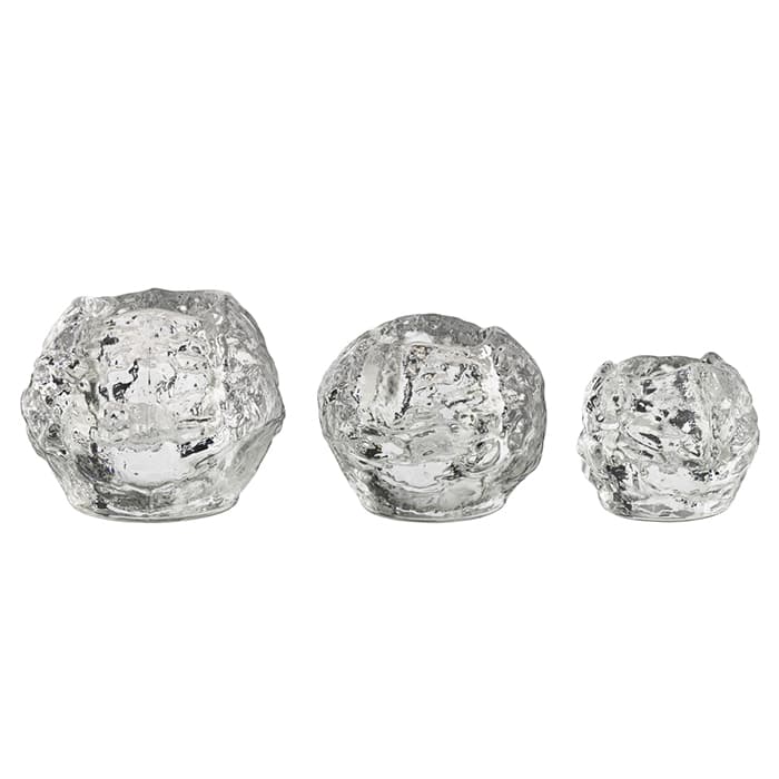 Kosta Boda Snowball Votive 3-pack