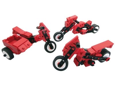 fischertechnik Bikes, 80 styck, Svart, Röd