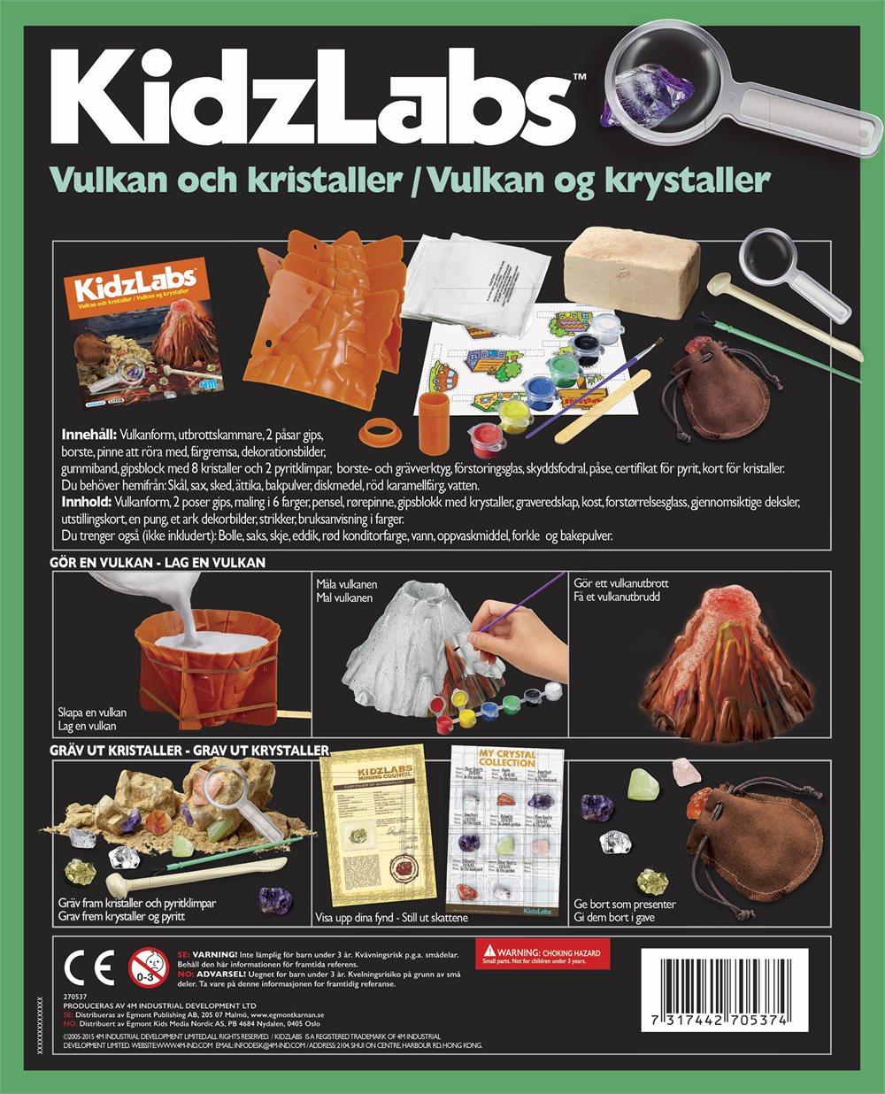 Experiment 4M, Vulkaner och Kristaller, Egmont Kärnan (SE/NO)