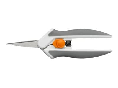 Fiskars 003708, Adult, Straight cut, Single, Grey,Orange,White, Stainless steel, Straight handle