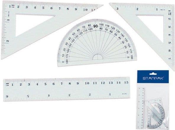 Starpak geometrisk 15cm 4 element (174930)