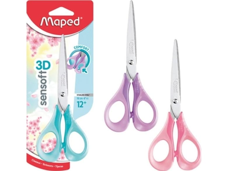 Maped Scissors Sensoft Pastel 16cm mix MAPED
