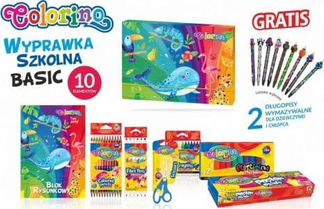Koulutarvikkeet BASIC 10 elementtiä Colorino Kids 89212
