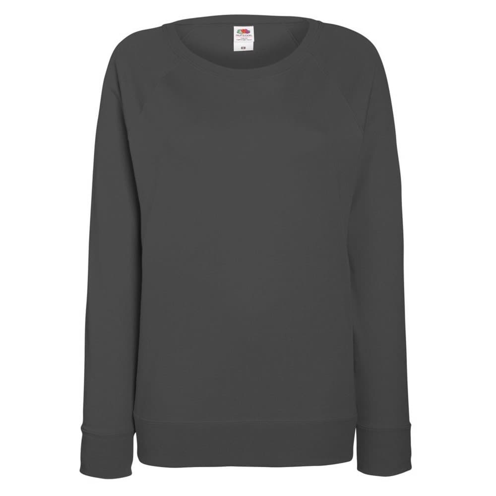 Fruit OF The Loom Ladies Fitted Lightweight Raglan Sweatshirt (240 GSM)